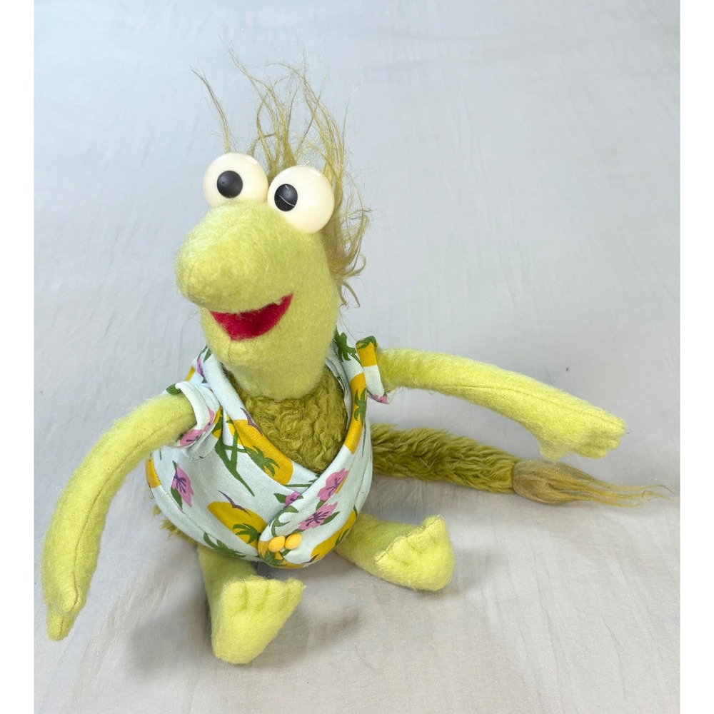 Vintage 1983 Tomy Fraggle Rock Wembley Plush Doll Jim Henson Muppets 80s Toy